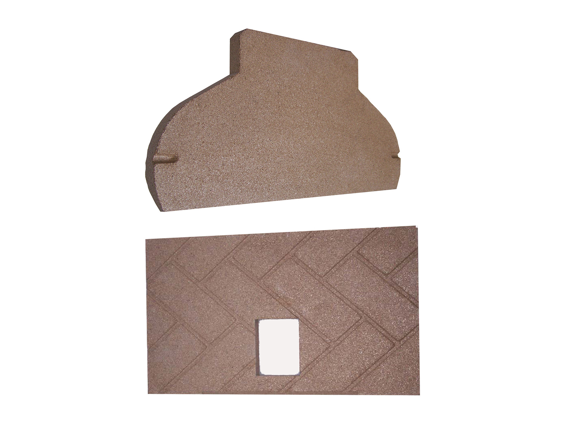 Vermiculite Baffle Fireplace Insulation Board Heatproof Non Toxic